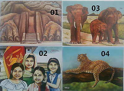 1 X Sri Lanka Used Picture Post Card - World Tourism Day - With Stamps On It.