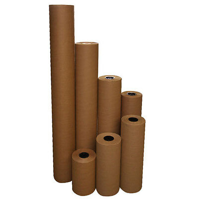 12" 40 Lbs 900' Brown Kraft Paper Roll Shipping Wrapping Cushioning Void Fill